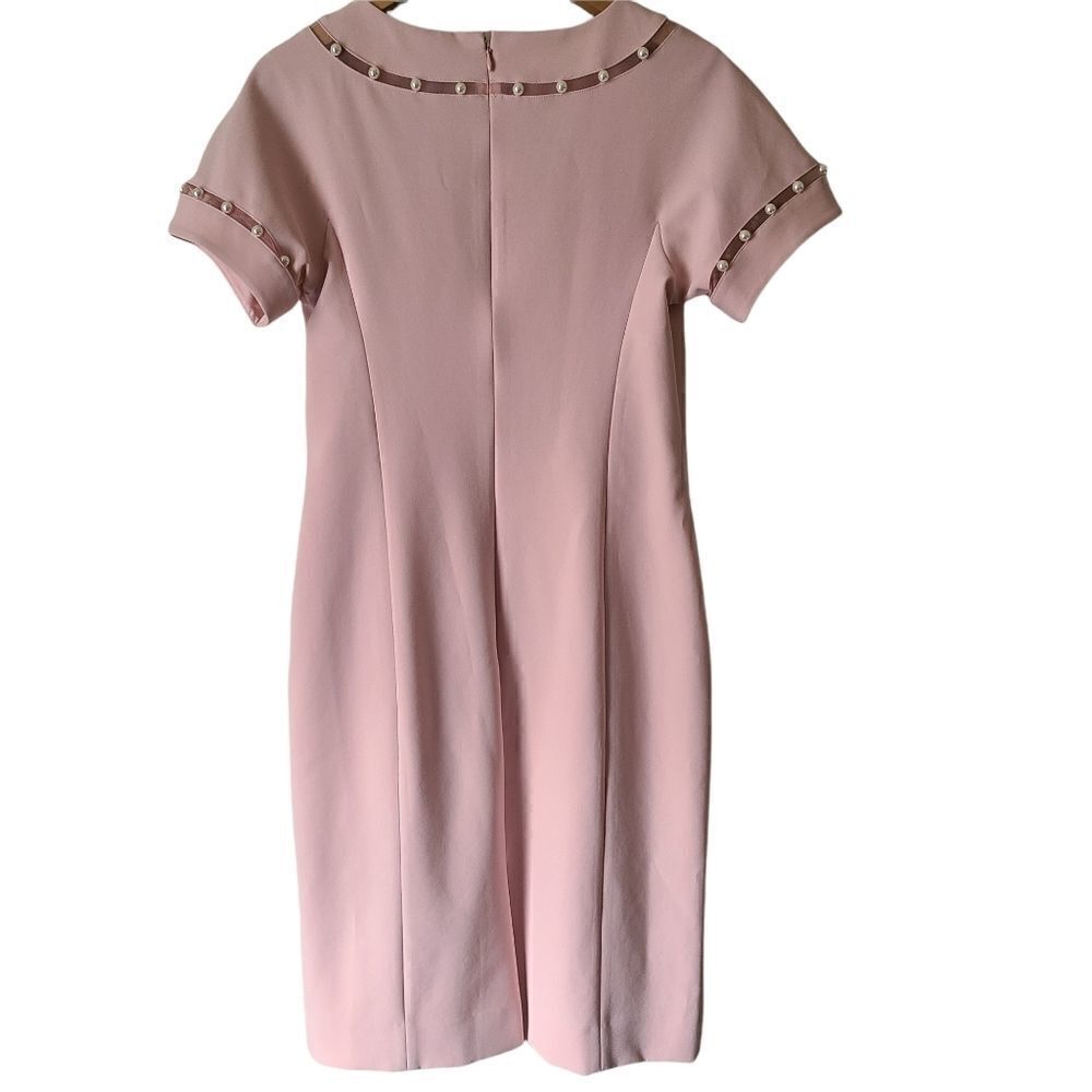 Rickie Freeman Teri John Blush Dress Size 6 - Picture 2 of 4